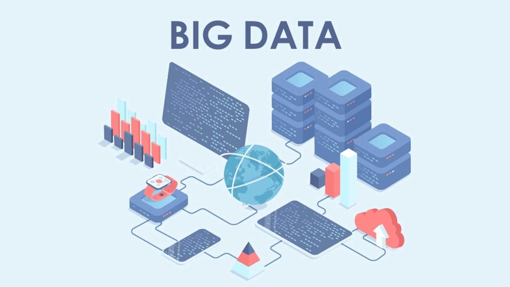 Explore the evolution from traditional to modern big data approaches with our isometric illustration, highlighting interconnected data analysis tools.