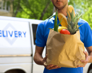 Contactless home delivery during pandemic